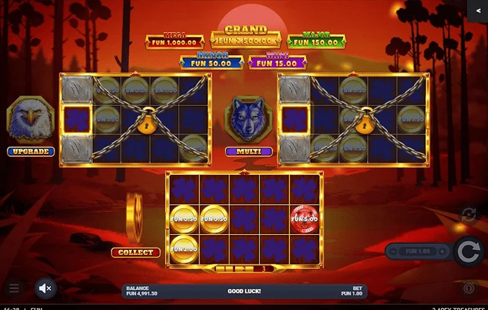 3 Apex Treasures - Hold & Win pokrenut na vučjoj ploči igre